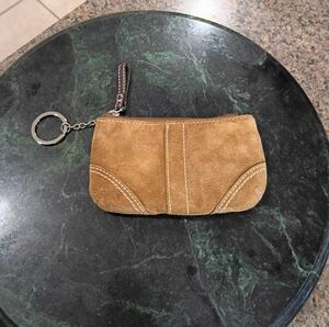 NWOT Coach Suede Collection Hazel Coin Purse